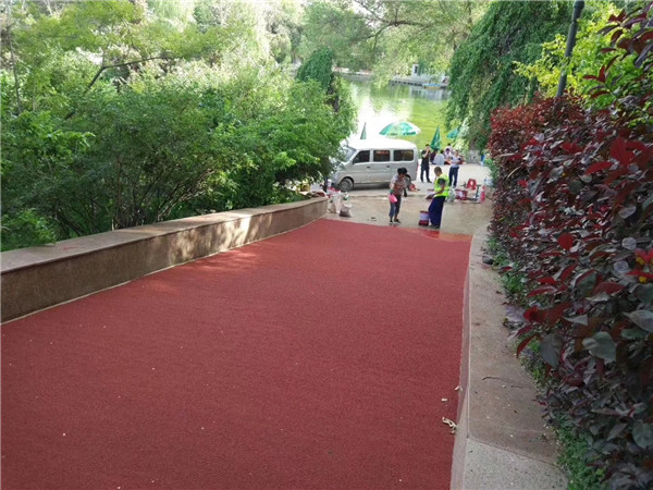 荣昌彩色路面施工